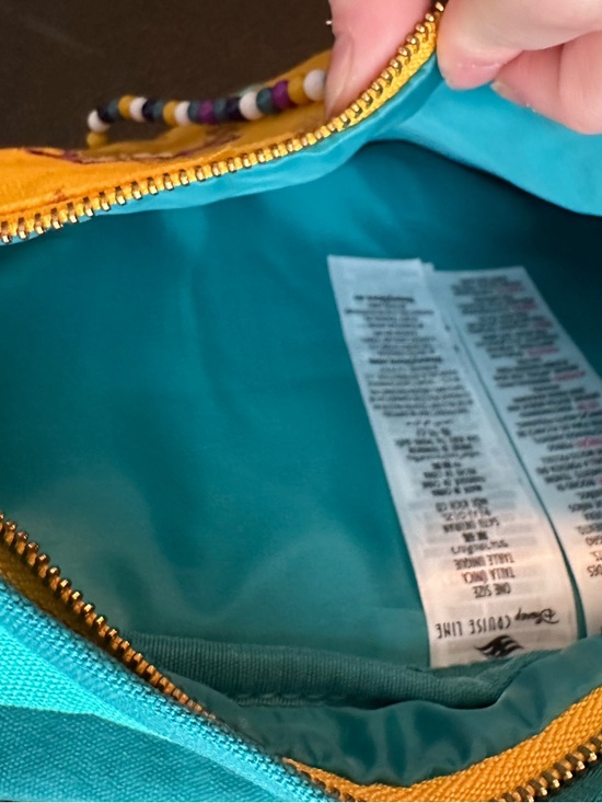 Disney Cruise Line Treasure Royal Adventure Tea Party Embroidered Sling Bag Pack - Picture 7 of 11